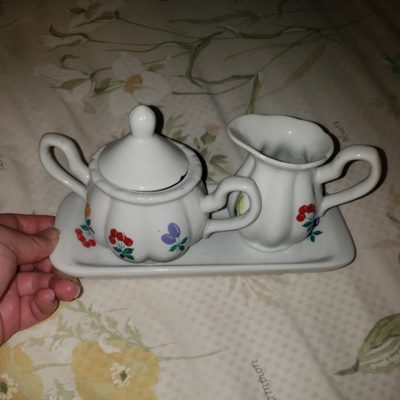 Vintage Other - Vintage Cream, Sugar And Butter Dish Set